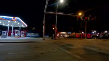 7.14.20 Atlanta Ga Şehir Sahnesi Atlanta şehir merkezinde gece yarısı Little Five Points manzarası