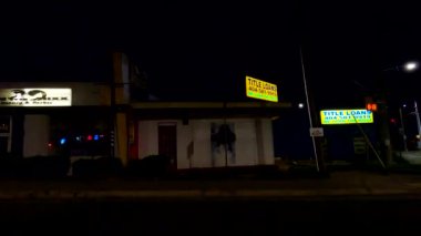 Atlanta Ga Şehir Sahnesi 7.14.20 Gece yarısı Atlanta şehir merkezinde