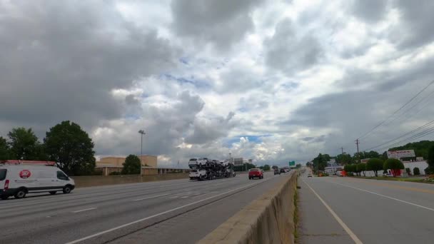 Ατλάντα Interstate Time Lapse Κυκλοφορία Και Στις Δύο Πλευρές — Αρχείο Βίντεο