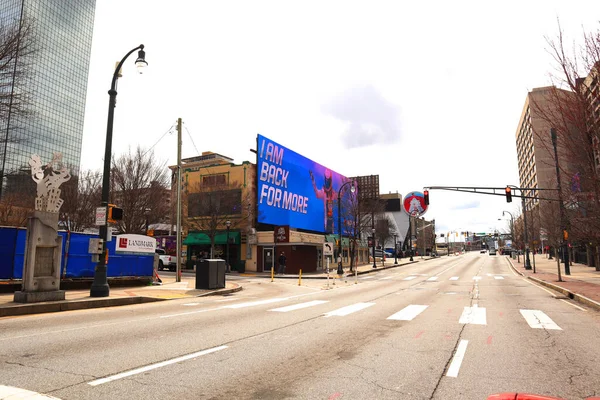 Atlanta Usa Empty Downtown Street Atlanta — Stock Photo, Image