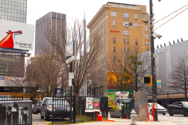 Atlanta Usa Busy Area Downtown Fall — Stock Photo, Image