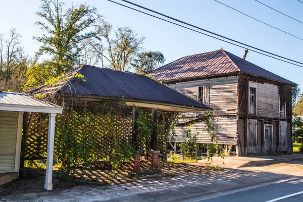 Appling Usa Velhos Edifícios Abandonados Centro Appling — Fotografia de Stock