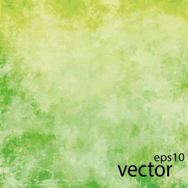 Dokulu Soyut Yeşil grunge arka plan, vektör, illüstrasyon