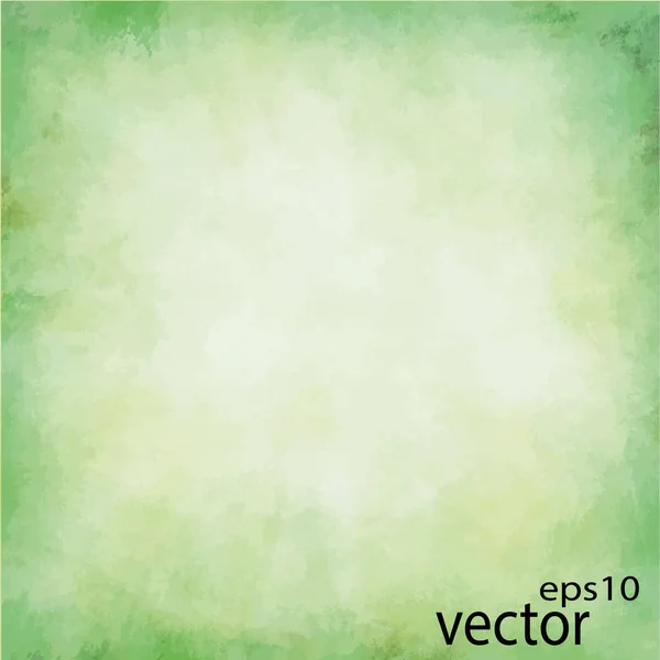 Texturierter Abstrakter Grüner Grunge Hintergrund Vektor Illustration — Stockvektor