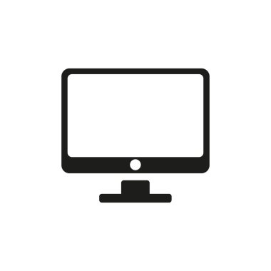 Masaüstü bilgisayar vektör çizim 