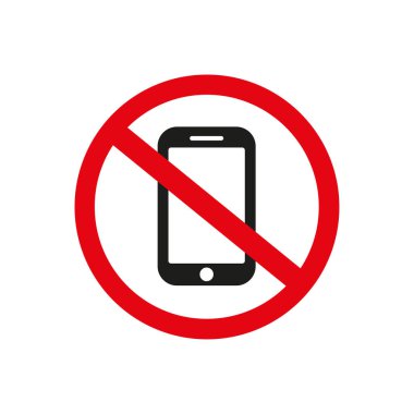 Telefon yok vektör çizim