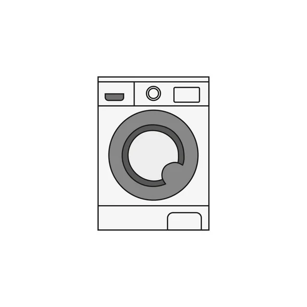 Çamaşır Makinesi Simgesinin Vektör Illüstrasyonu — Stok Vektör