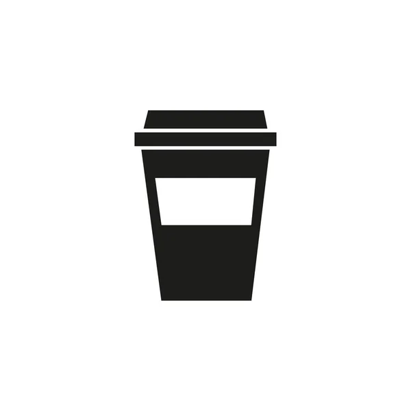 Vector Illustration Flat Coffee Cup Icon — Stock Vector