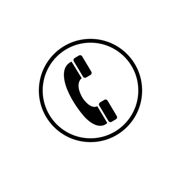 Handset Flach Symbol Vektorillustration — Stockvektor