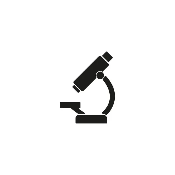 Microscope Icon White Background Vector — ストックベクタ