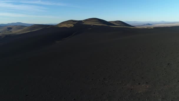 Letecká Drone Scéně Národního Parku Payunia Malargue Cuyo Mendoza Argentina — Stock video