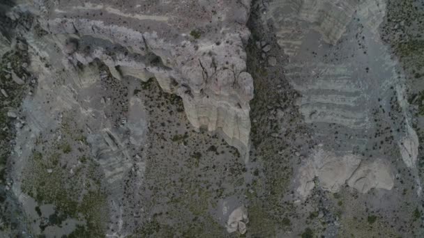 Λεπτομέρεια Από Πετρώματα Κάστρο Σπίτια Σιλουέτα Pincheira Νεογοτθικά Τουριστική Περιοχή — Αρχείο Βίντεο