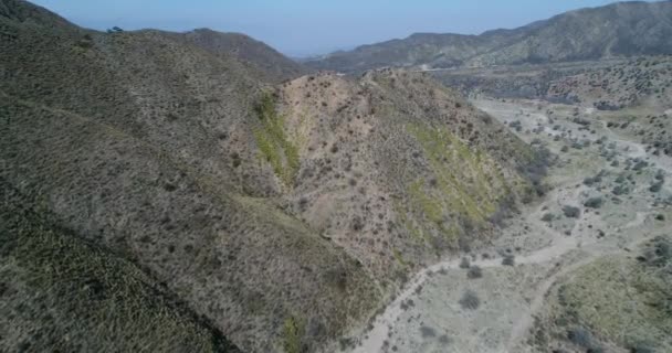 Luchtfoto Drone Scène Van Cable Car Chilecito Mejicana Goudmijn Algemeen — Stockvideo