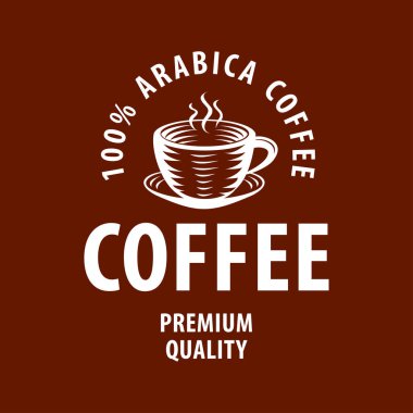 Kahve dükkanı logo tasarım şablonu. Retro kahve amblemi. Vektör sanatı.