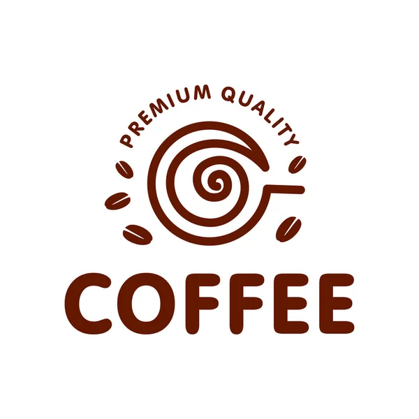 Design-Vorlage für Kaffeetassen-Vektor-Logo. Coffeeshop-Etiketten von Vector. — Stockvektor