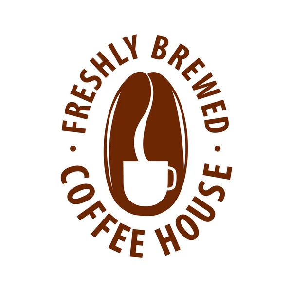 Шаблон дизайну векторного логотипу чашки кави. Векторні етикетки кав'ярень . — стоковий вектор
