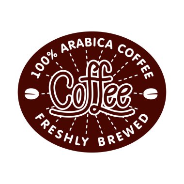 Kahve dükkanı logo tasarım şablonu. Retro kahve amblemi. Vektör sanatı.