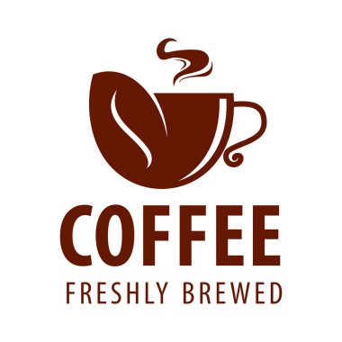 Kahve dükkanı logo tasarım şablonu. Retro kahve amblemi. Vektör sanatı.