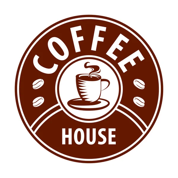Szablon projektu logo sklepu z kawą. Retro godło kawy. Grafika wektorowa. — Wektor stockowy