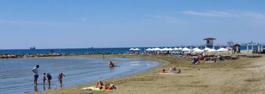 Larnaka 'daki ünlü Oroklini Sahili