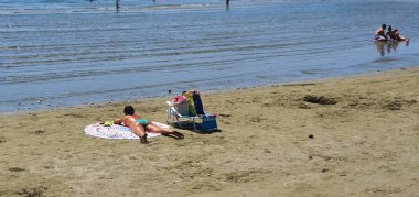 Larnaka 'daki ünlü Oroklini Sahili