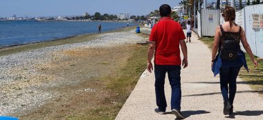 Larnaka 'daki ünlü Oroklini Sahili