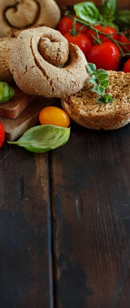 Frisella Pan Típico Del Sur Italia Con Verduras — Foto de Stock