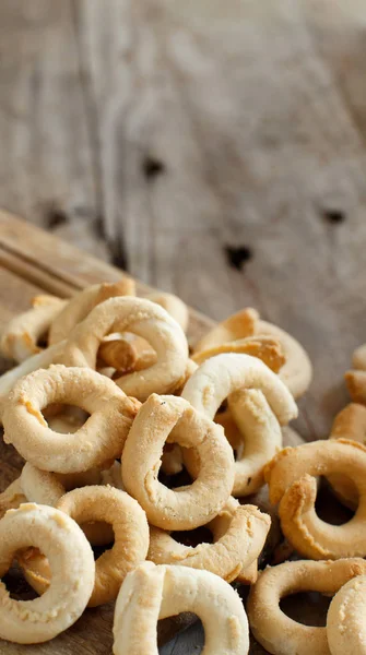 Taralli Aperitivo Italiano Tradicional Puglia Cerca —  Fotos de Stock