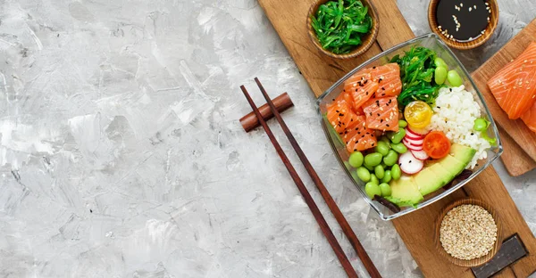 Hawaiian zalm zak salade — Stockfoto