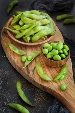Yeşil organik Edamame fasulye