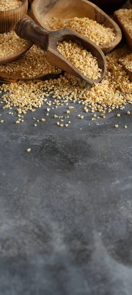 Kuru bulgur buğday taneleri 