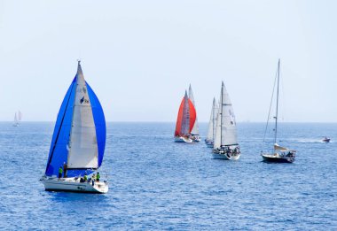 Regatta Brindisi Korfu 2019 sırasında yelkenli yatlar