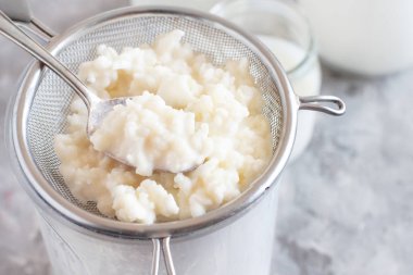 Kefir tahıl ve fermente içecek kefir