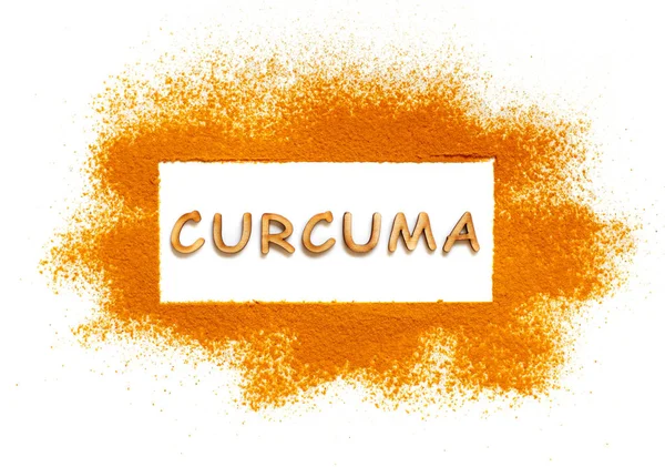 Curcuma in polvere o Curcuma — Foto Stock