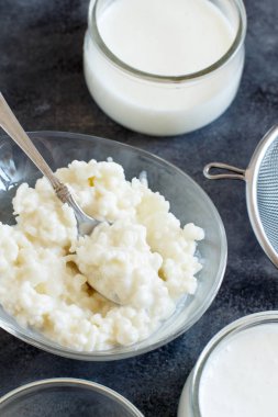 Kefir tahıl ve fermente içecek kefir