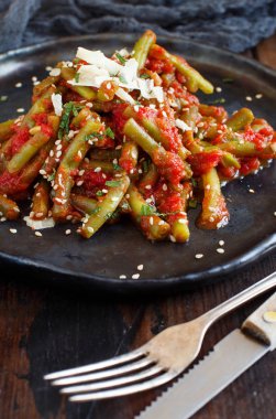 Domatesli Fransız fasulyesi