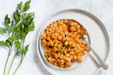 Nohut ile ditalini makarna