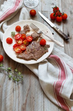 Izgara Machete Steak veya etek Steak ince dilim