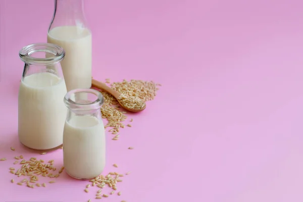 素食米奶,非乳制品替代牛奶 — 图库照片