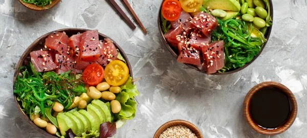 Hawaiian tuna poke kase — Stok fotoğraf