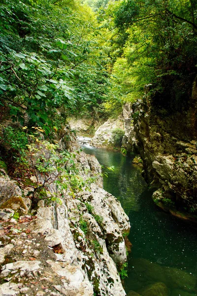 Calore River near Felitto in Campania, italy — Stock Photo, Image