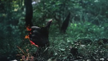Zombi kol yerden tırmanıyor. gösterir başparmak yukarı