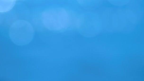 Fundo abstrato. fundo bonito azul com destaques redondos brancos — Vídeo de Stock