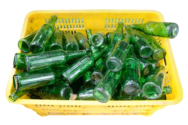 Botella de vidrio para reciclar aislado — Foto de Stock