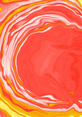 Pembe sarı beyaz sanat Mermer kavramı El boyama çizin. Abstrac