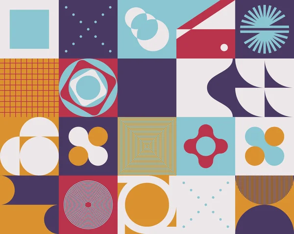 Geometrik soyut vektör basit elementler güzel bir renk paletiyle yapıldı. Geometrik şablon arkaplanı, web tasarımı, iş kartı, davetiye, poster, moda baskısı için kullanıma hazır.