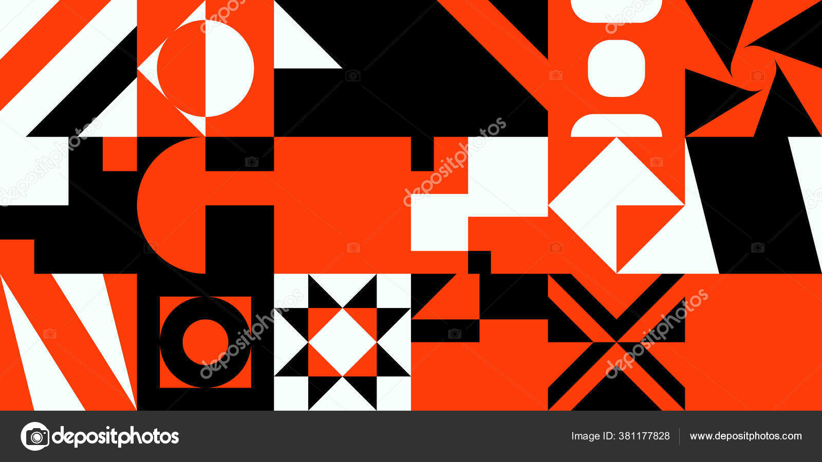 Brutalista design padrão abstrato. Formas geométricas simples