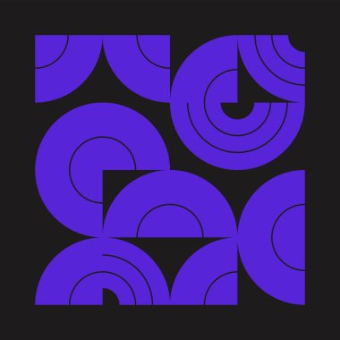 Basit şekilli ve tek renkli basit geometrik soyut vektör deseni. Geometrik grafik kompozisyonu, web tasarımı, kartvizit, davetiye, poster, tekstil baskısı, arkaplan.