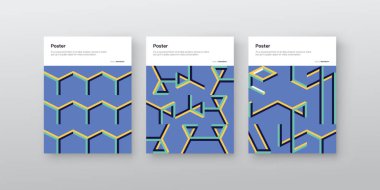 Modern modernizm ve minimalist barbarlık tarzında A4 boyutlu vektör kapağı modelinin postmodern grafik tasarımı, poster sanatı, dergi ön sayfası, dekoratif baskı, web afişi.