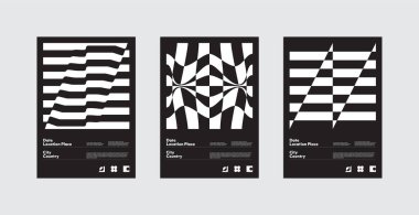 Modern modernizm ve minimalist barbarlık tarzında A4 boyutlu vektör kapağı modelinin postmodern grafik tasarımı, poster sanatı, dergi ön sayfası, dekoratif baskı, web afişi.